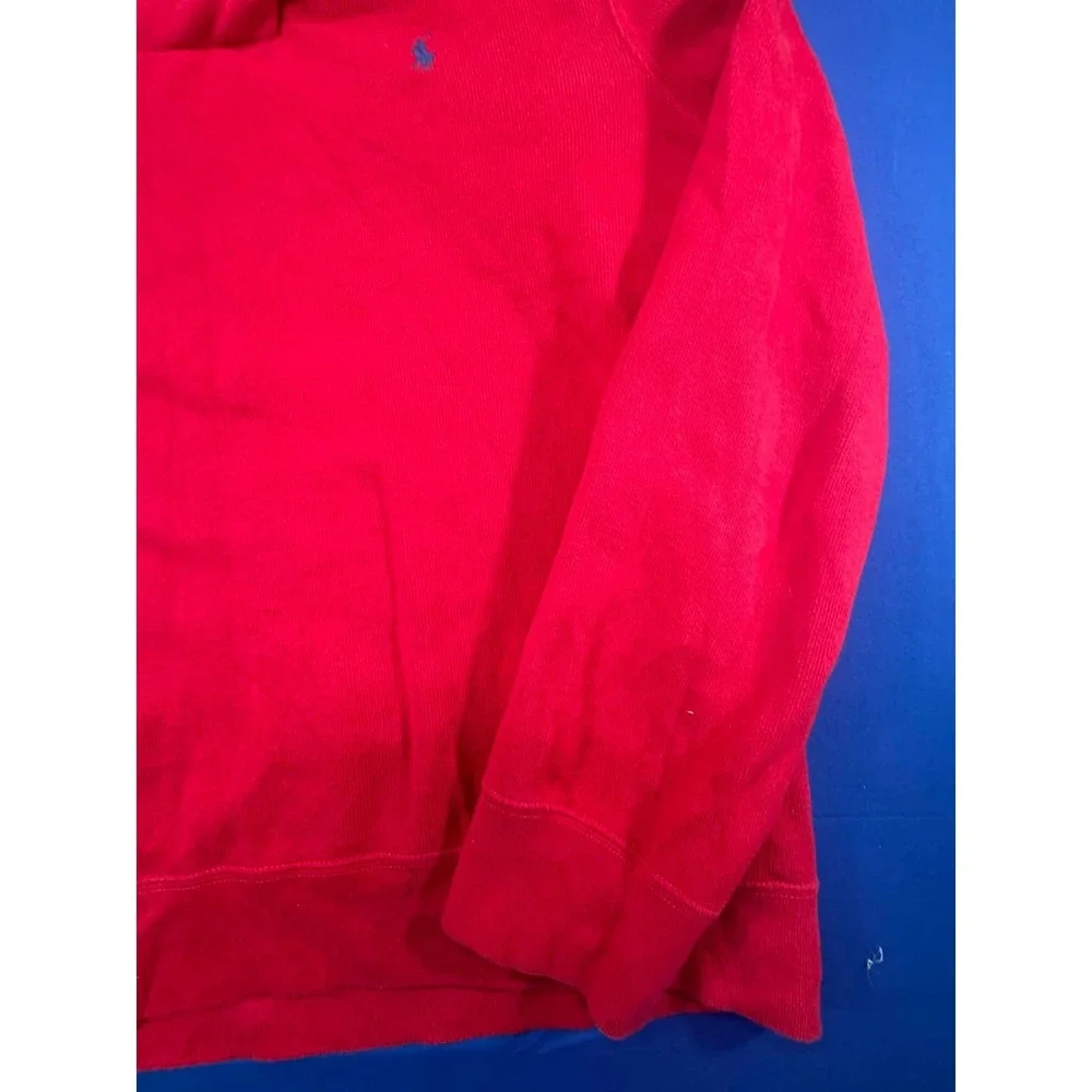Polo Ralph Lauren shawl Collar Knit Sweater Pullover Red Size XXL 2XL Cotton‎